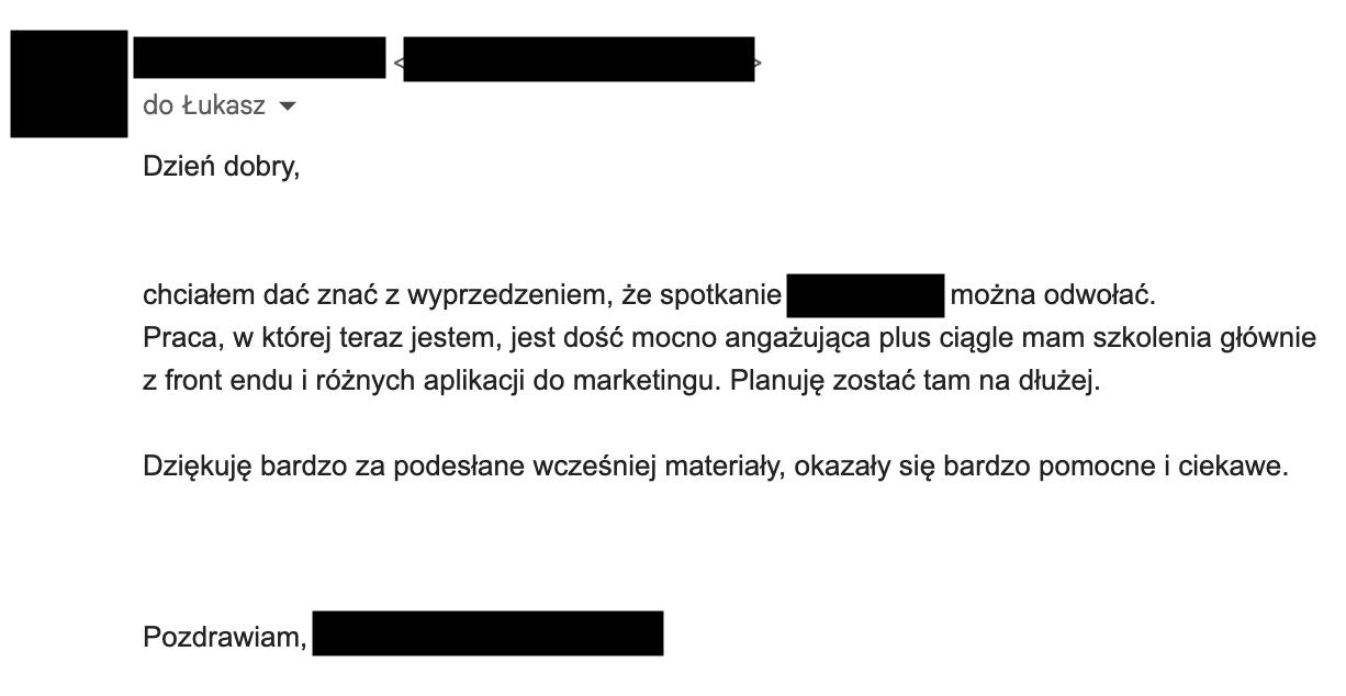 A thank-you email from a parent whose child took part in the programming workshops.